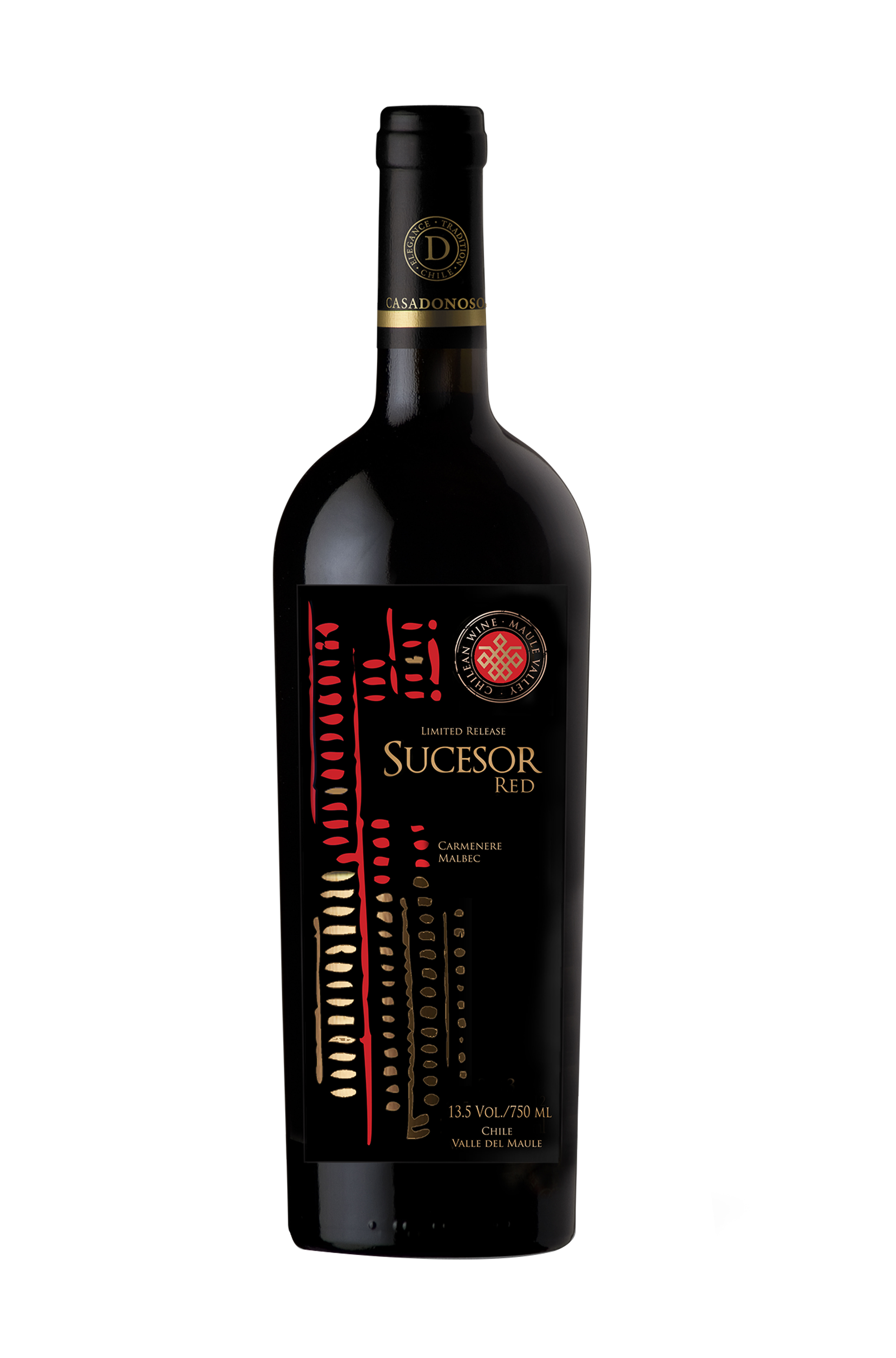 sucesor(继承者·红标) 类型:干红葡萄酒 葡萄品种:卡曼纳,马尔贝克
